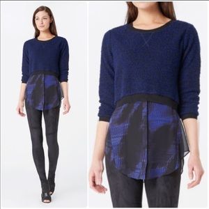 Elie Tahari sweater shirt in navy blue for spring